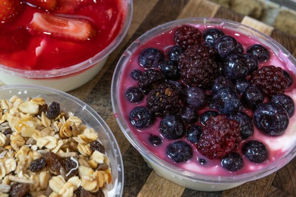 Tubs of Yogurt